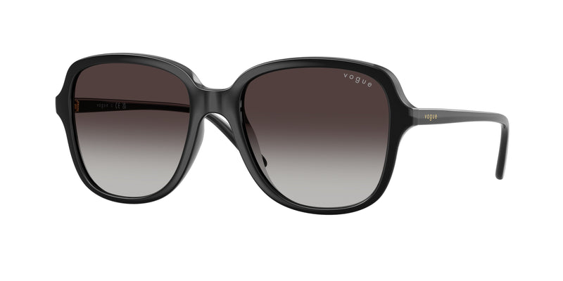 Vogue VO5601SF Square Sunglasses  W44/8G-Black 53-140-18 - Color Map Black