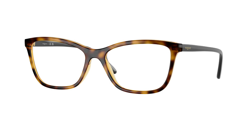 Vogue VO5603 Butterfly Eyeglasses  2718-Total Dark Havana 54-140-16 - Color Map Brown