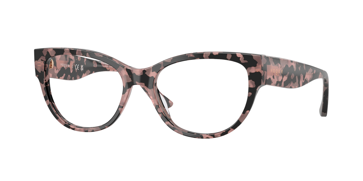 Vogue VO5604 Cat Eye Eyeglasses  3150-Pink Tortoise 53-140-17 - Color Map Tortoise