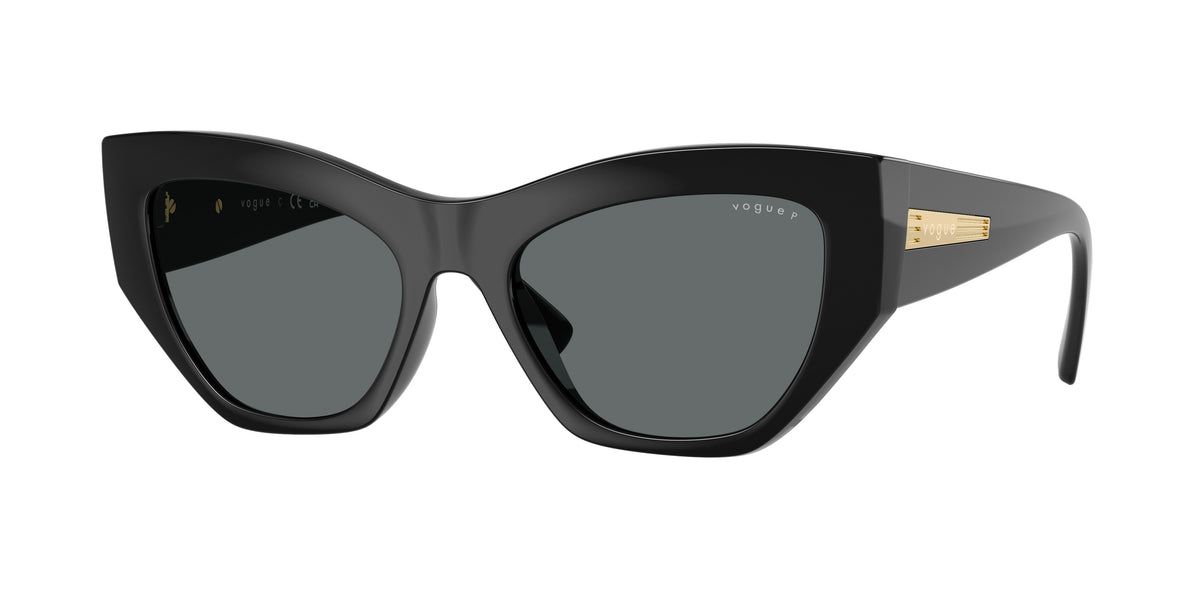 Vogue VO5607S Irregular Sunglasses  W44/81-Black 53-140-18 - Color Map Black