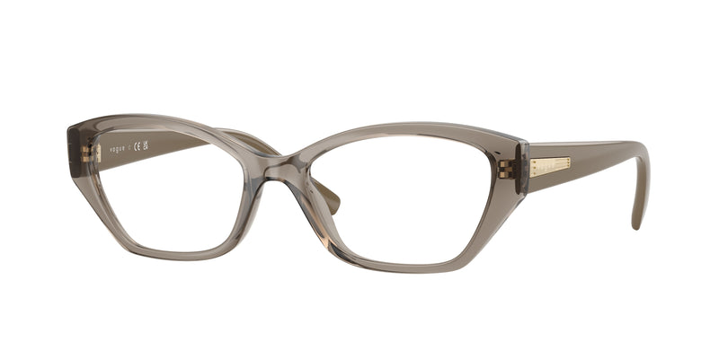 Vogue VO5608 Cat Eye Eyeglasses  3156-Transparent Brown 53-140-17 - Color Map Brown