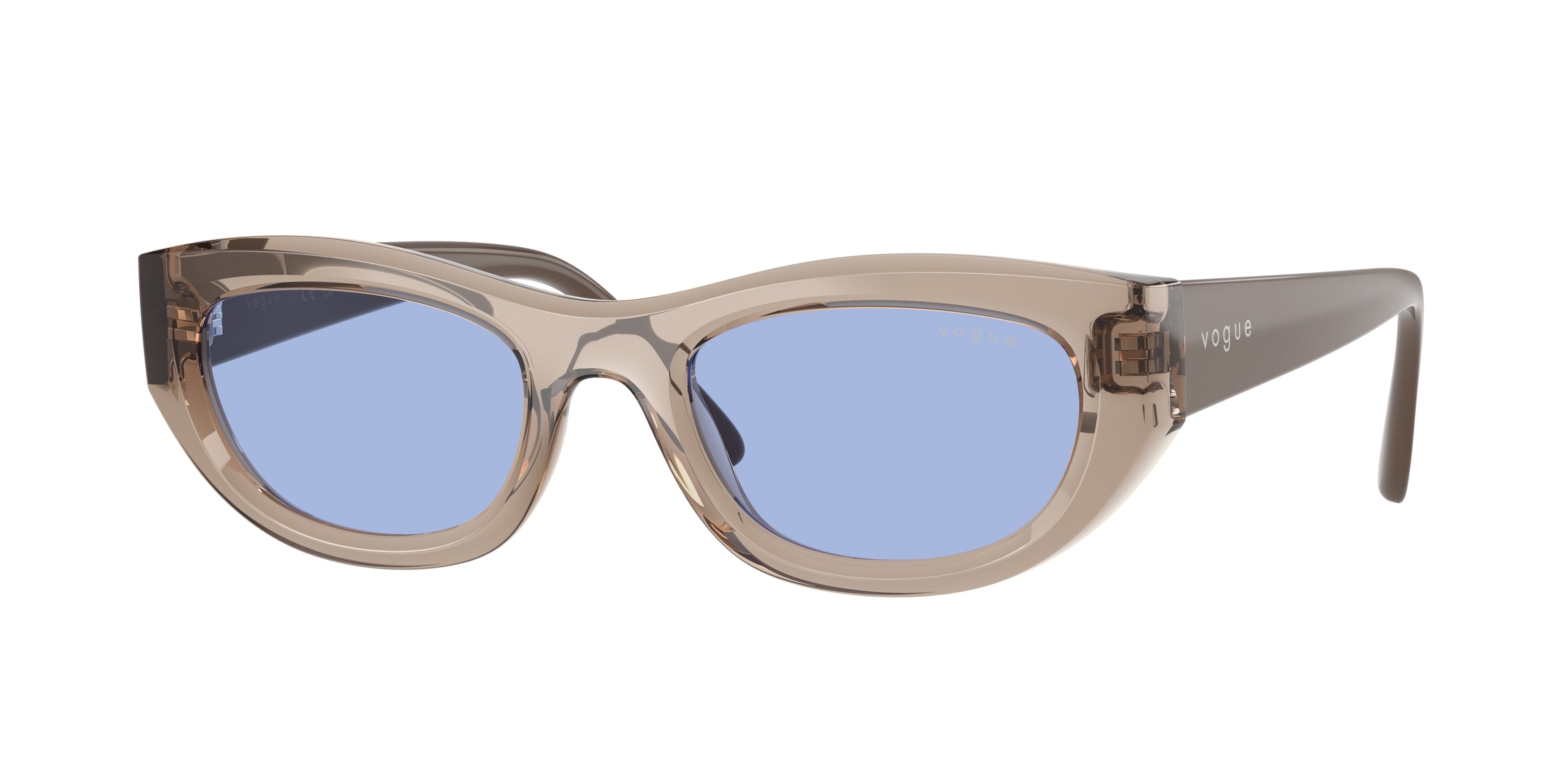 Vogue VO5616S Cat Eye Sunglasses  318172-Transparent Light Brown 51-140-21 - Color Map Brown