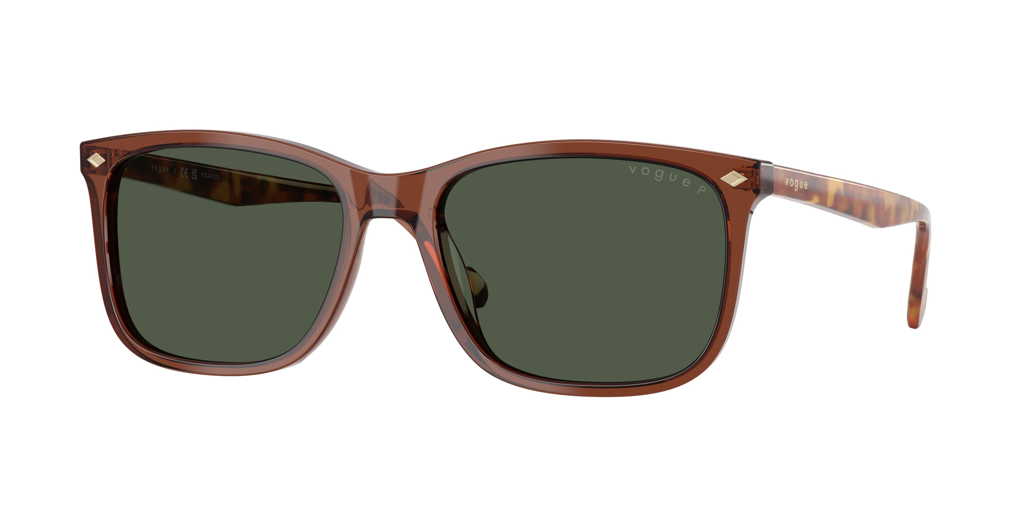 Vogue VO5618S Pillow Sunglasses  32029A-Transparent Brown 57-145-18 - Color Map Brown