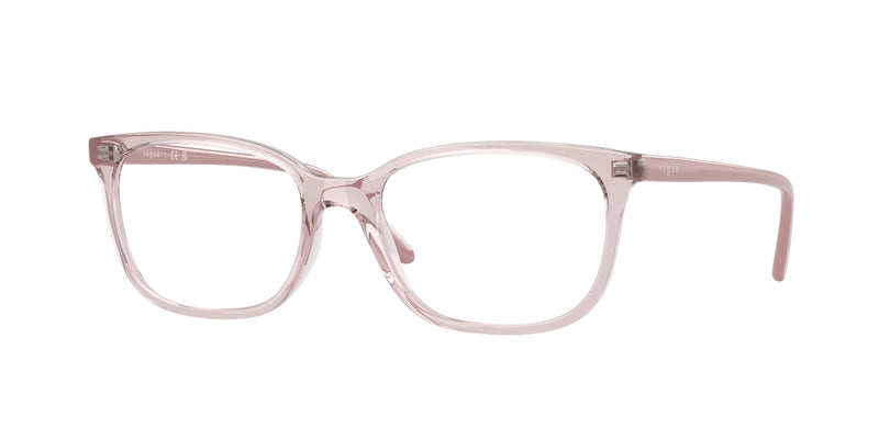 Vogue VO5621 Pillow Eyeglasses  2942-Transparent Pink 53-140-17 - Color Map Pink