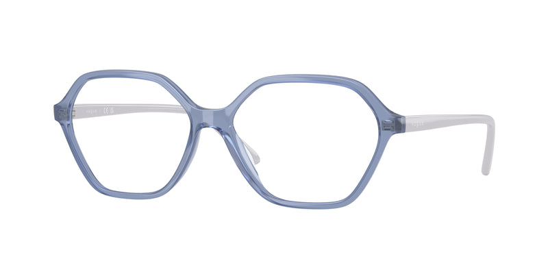 Vogue VO5622F Irregular Eyeglasses  2745-Transparent Violet 54-140-16 - Color Map Violet