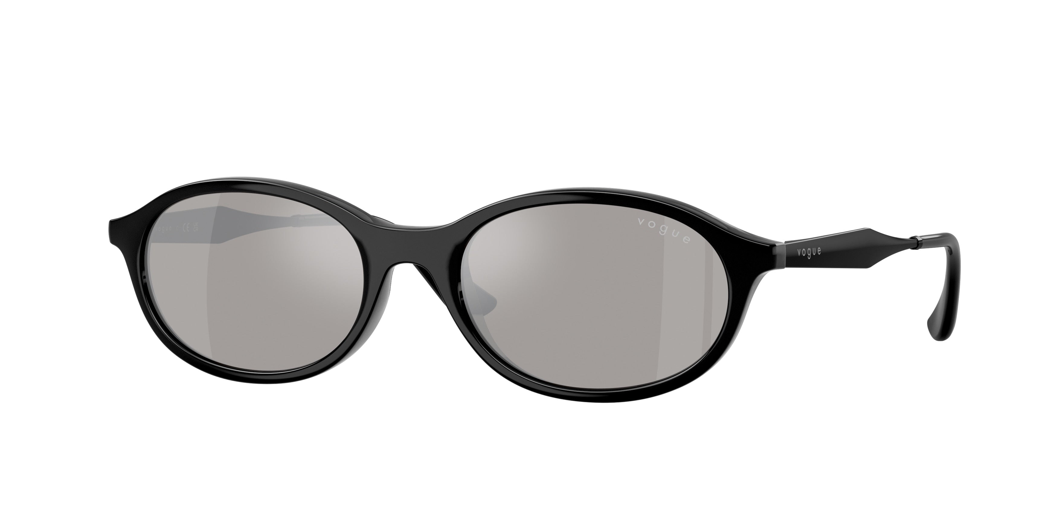 Vogue VO5625S Oval Sunglasses  W44/6G-Black 52-135-18 - Color Map Black
