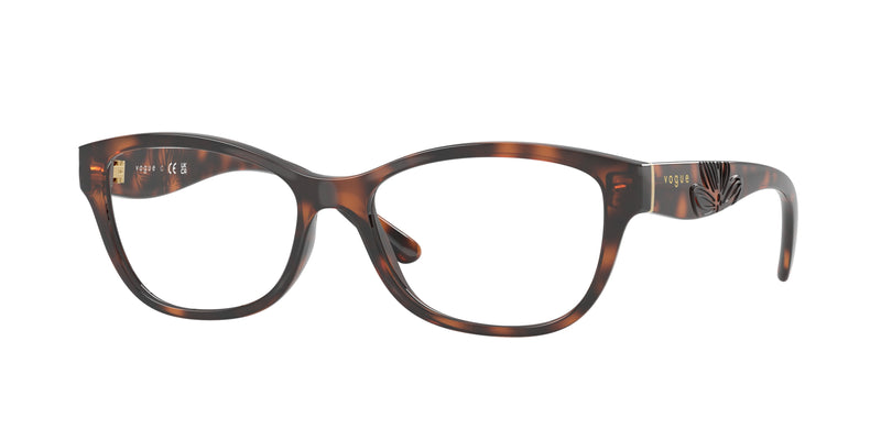 Vogue VO5627 Butterfly Eyeglasses  2718-Total Dark Havana 54-140-16 - Color Map Brown