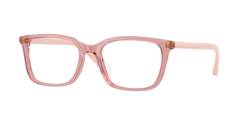 Vogue VO5643D Pillow Eyeglasses  2921-Transparent Pink 53-145-18 - Color Map Pink