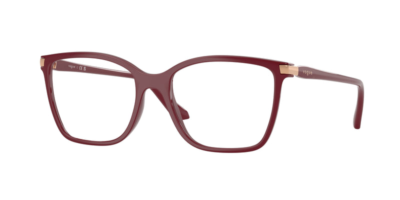Vogue VO5654 Square Eyeglasses  2875-Full Cherry 51-140-17 - Color Map Red