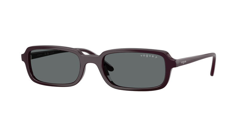 Vogue VO5666S Pillow Sunglasses  242681-Full Bordeaux 53-140-19 - Color Map Red