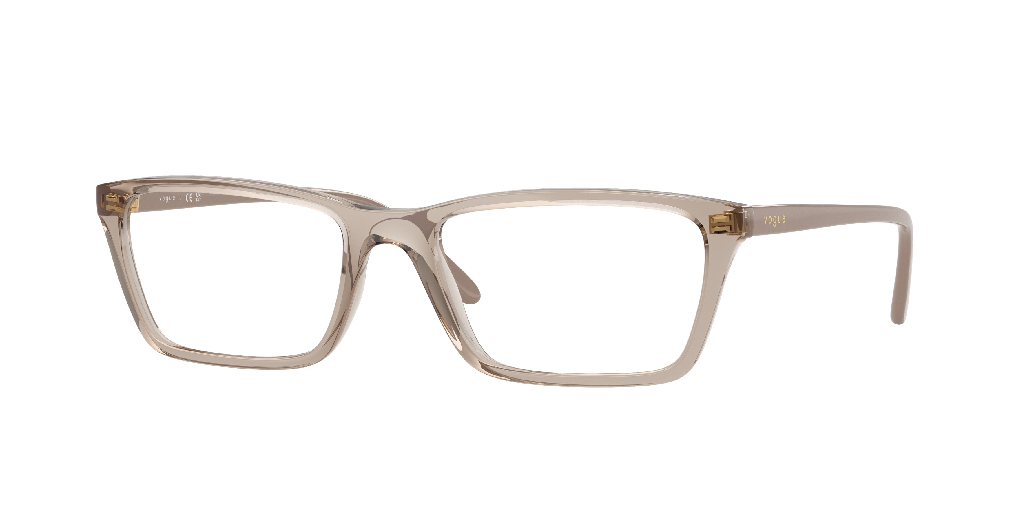 Vogue VO5667 Pillow Eyeglasses  2990-Transparent Caramel 54-140-18 - Color Map Brown