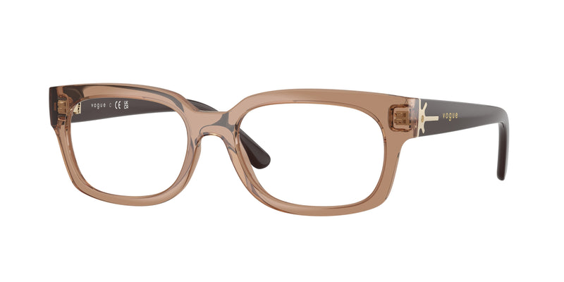 Vogue VO5689F Pillow Eyeglasses  2940-Transparent Brown 53-145-17 - Color Map Brown