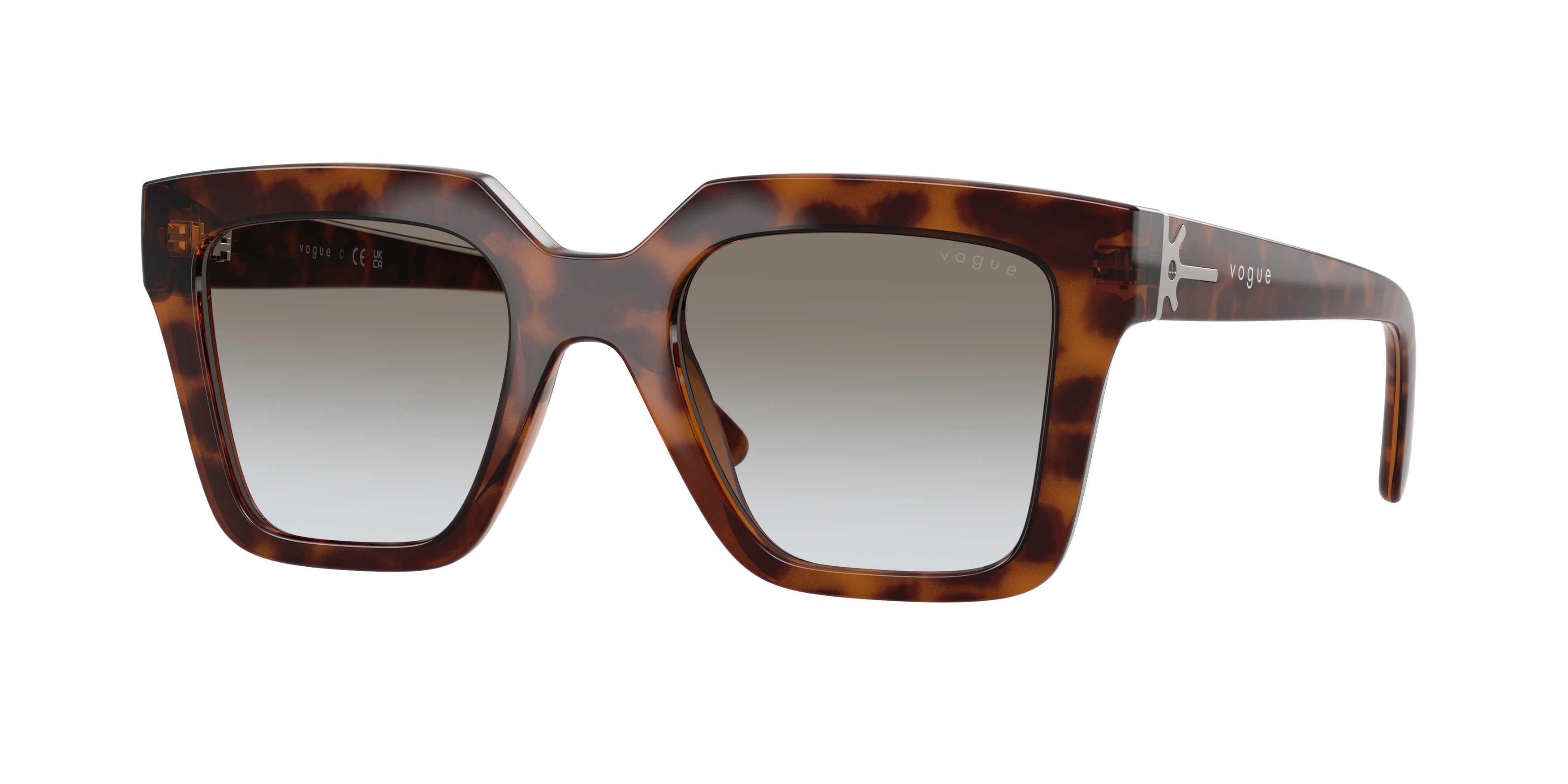 Vogue VO5690S Square Sunglasses  23868G-Brown Havana 49-140-21 - Color Map Brown