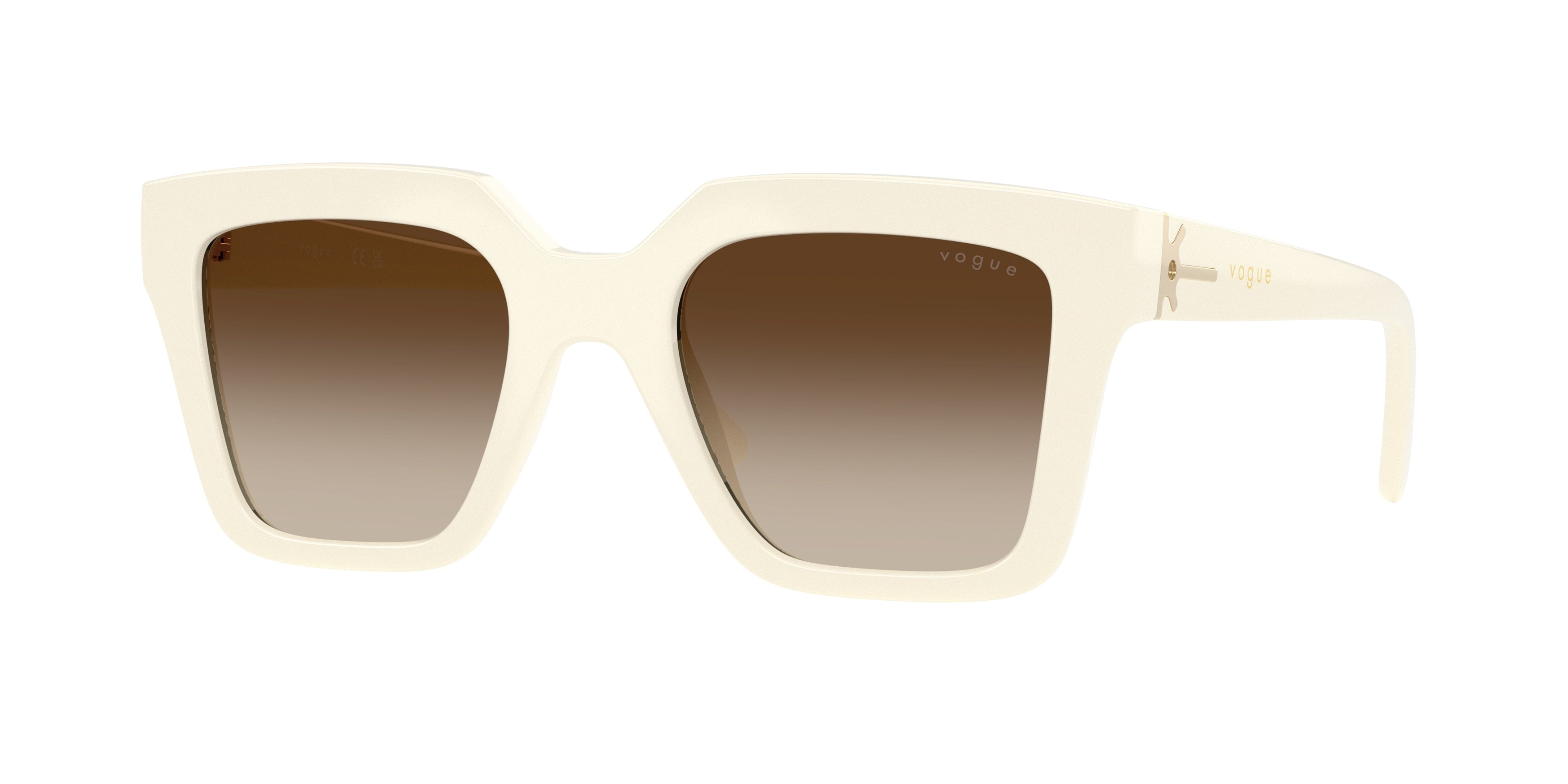 Vogue VO5690S Square Sunglasses  316713-Full Ivory 49-140-21 - Color Map White