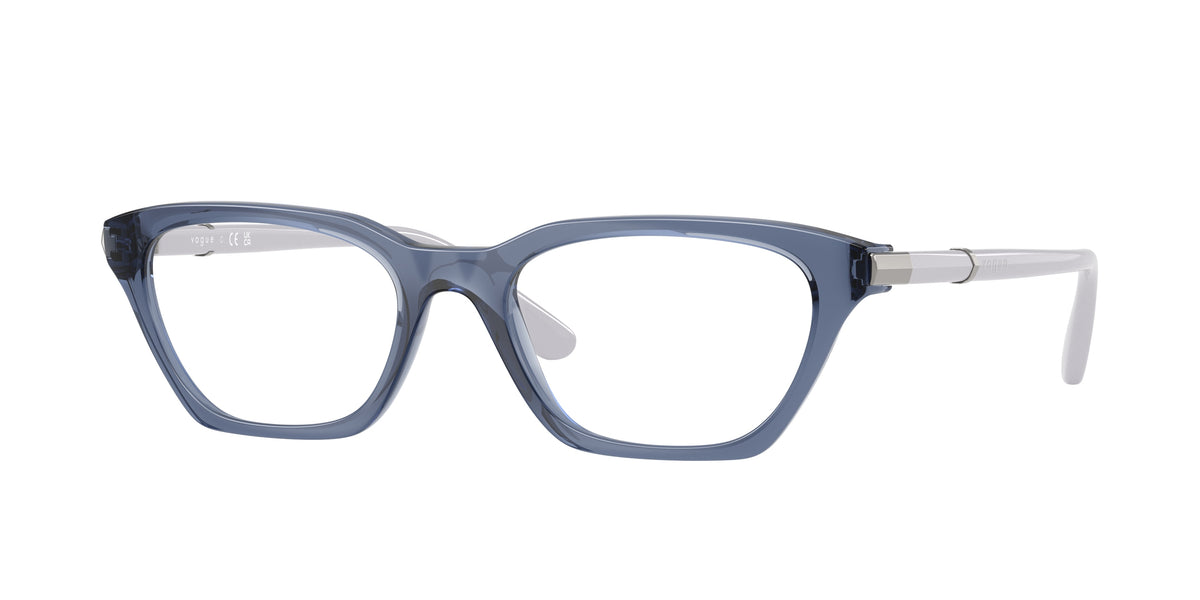 Vogue VO5698 Cat Eye Eyeglasses for Women — Free Shipping - 50-140-18 / 2944-Transparent Blue Purple