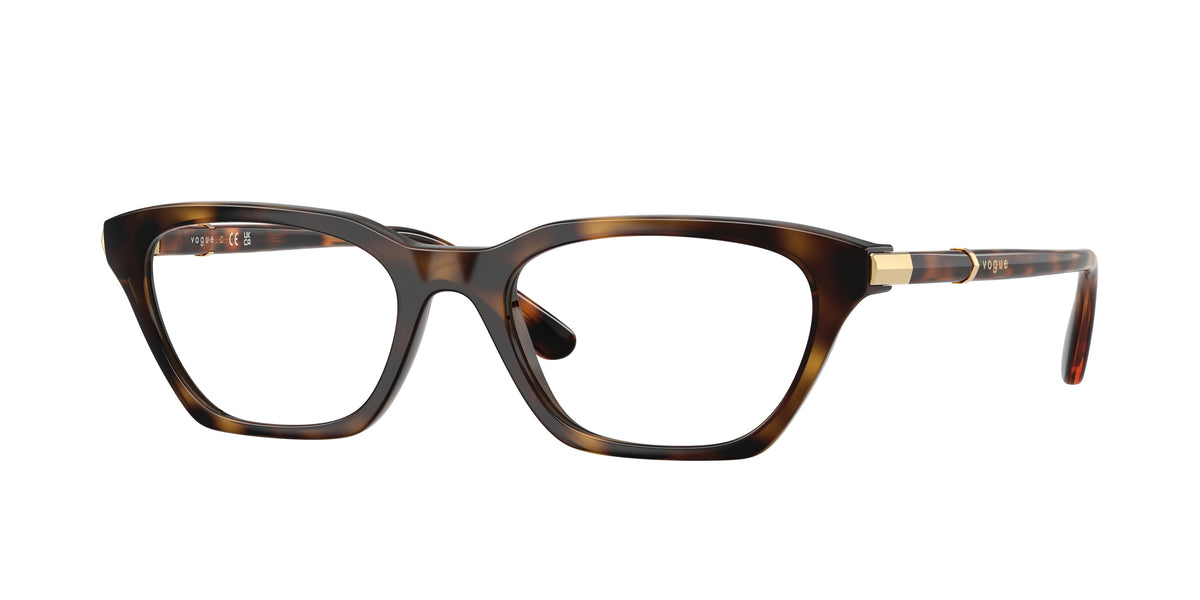 Vogue VO5698 Cat Eye Eyeglasses for Women — Free Shipping - 52-140-18 / W656-Dark Havana