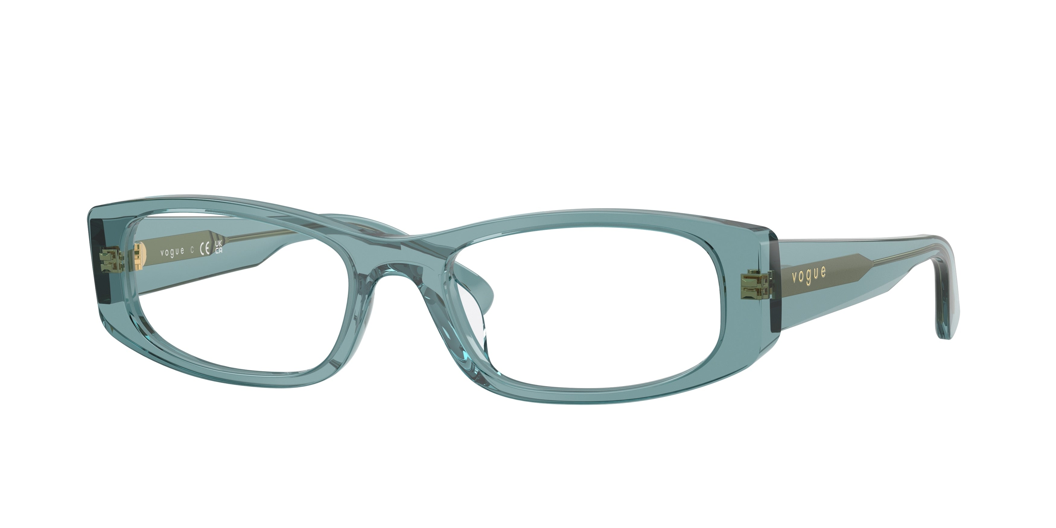 Vogue VO5699U Pillow Eyeglasses  3292-Transparent Blue 53-140-18 - Color Map Blue