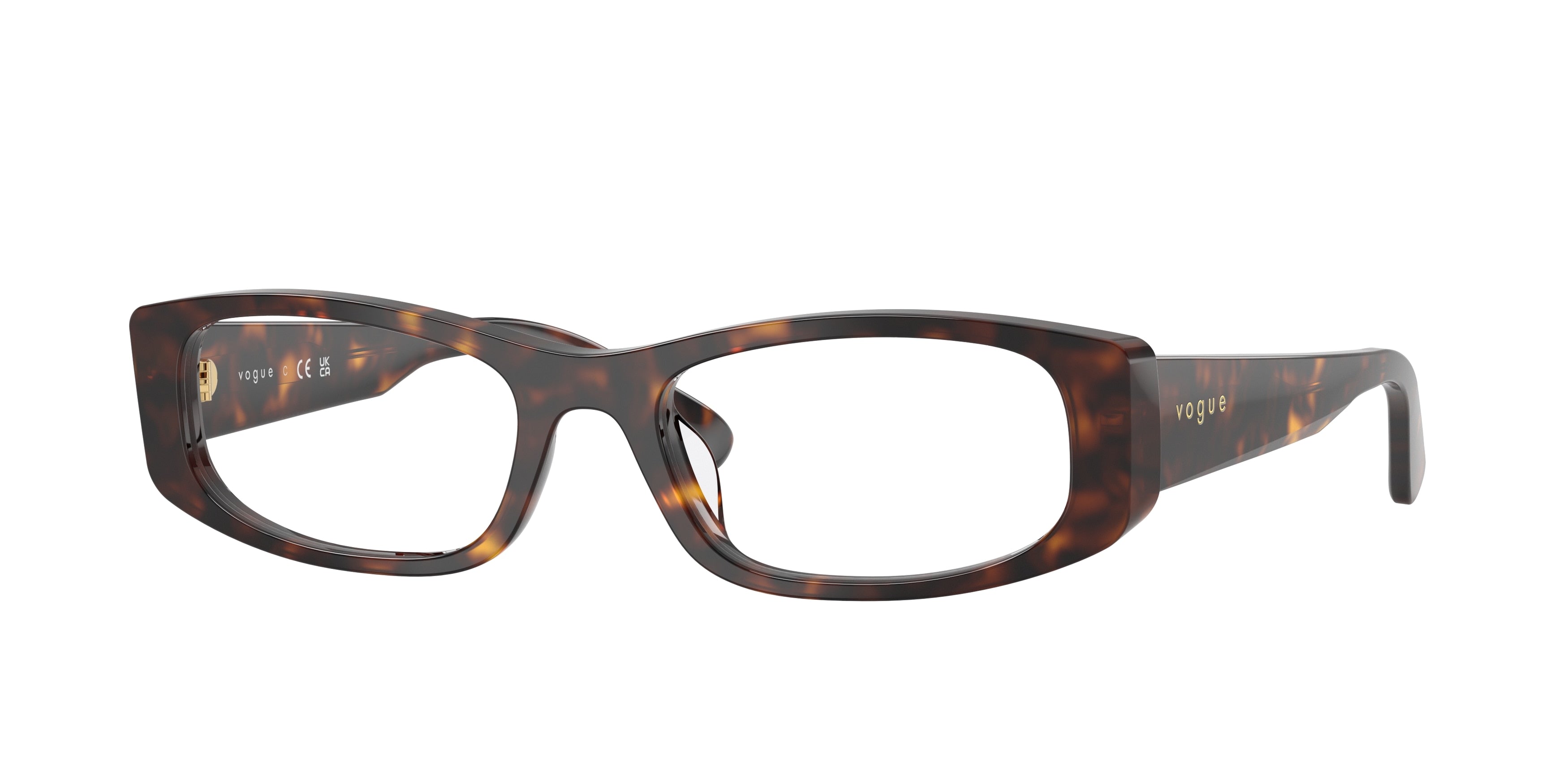 Vogue VO5699U Pillow Eyeglasses  W656-Dark Havana 53-140-18 - Color Map Brown