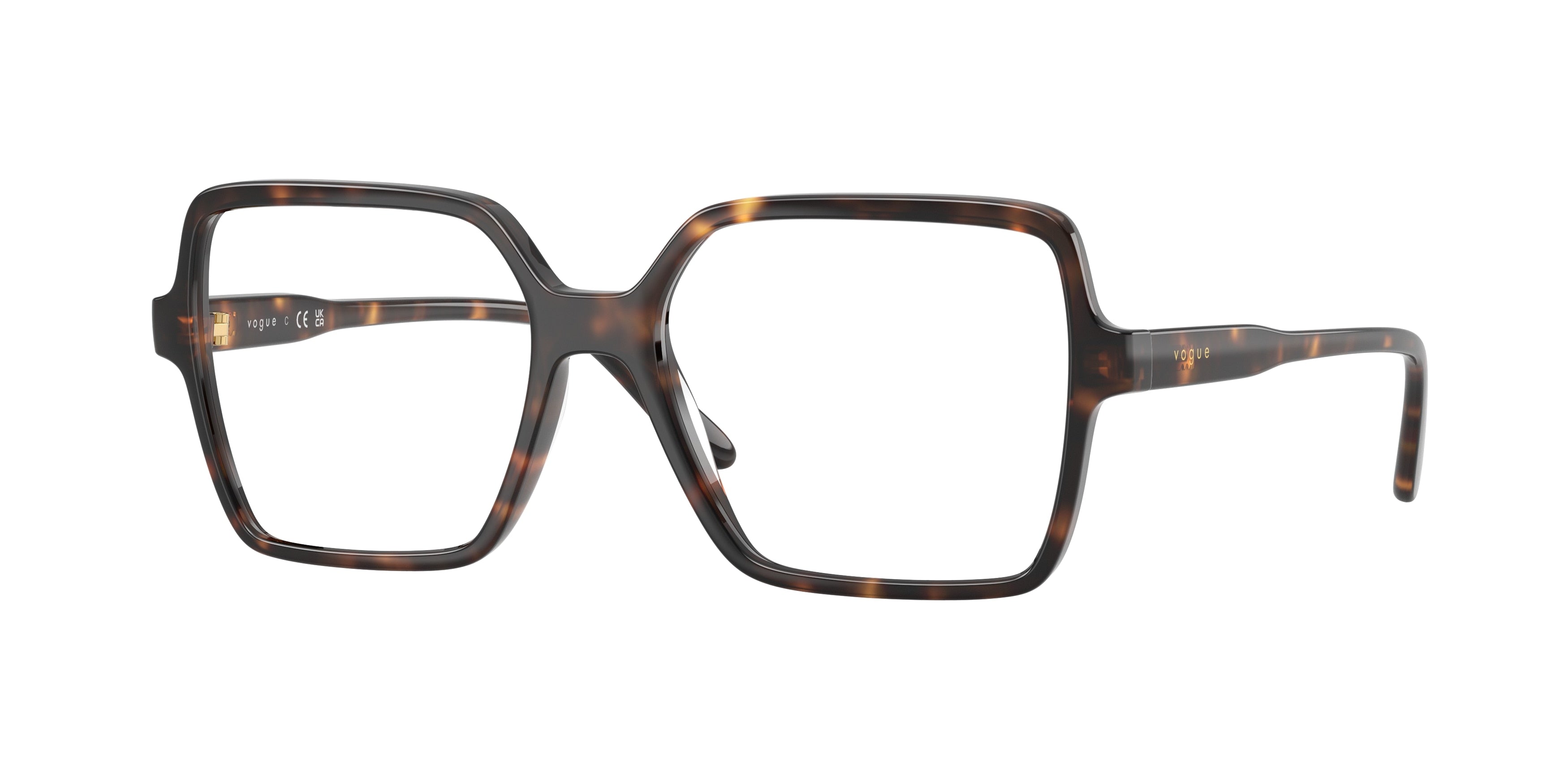 Vogue VO5702F Square Eyeglasses  2386-Brown Havana 53-145-17 - Color Map Brown