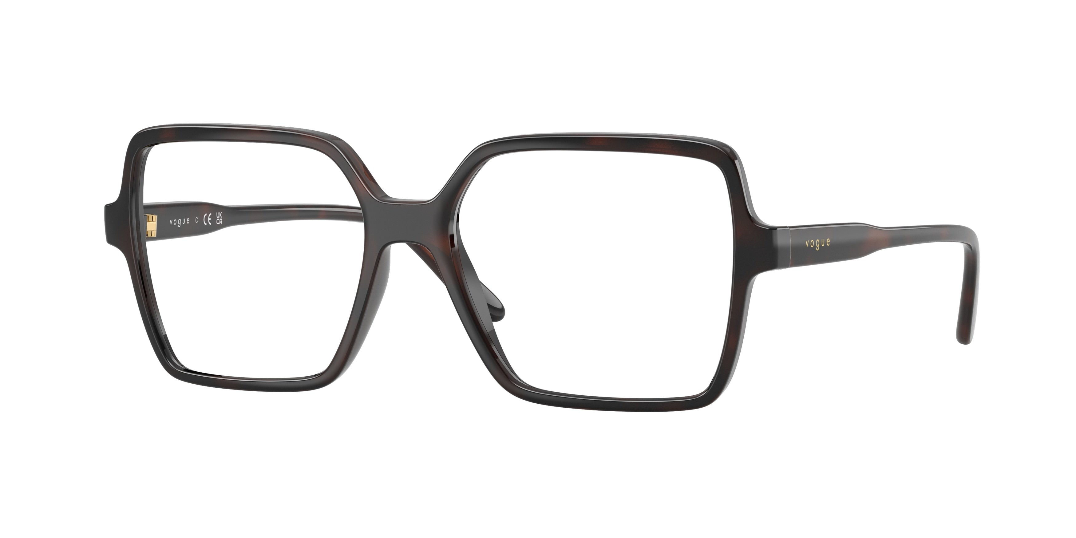 Vogue VO5702 Square Eyeglasses  2386-Brown Havana 53-140-16 - Color Map Brown