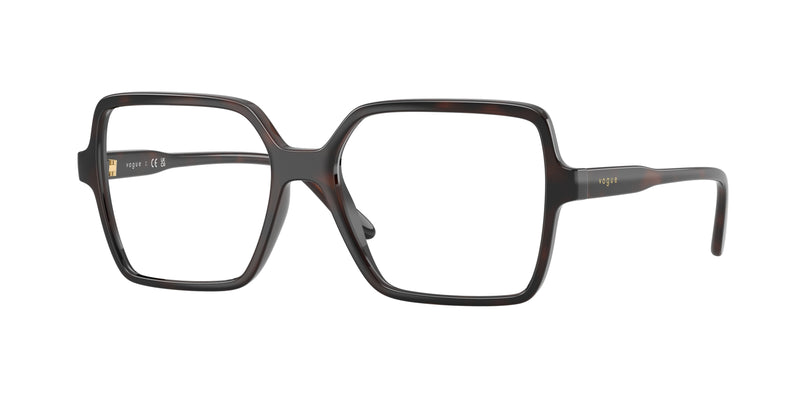 Vogue VO5702 Square Eyeglasses  2386-Brown Havana 53-140-16 - Color Map Brown