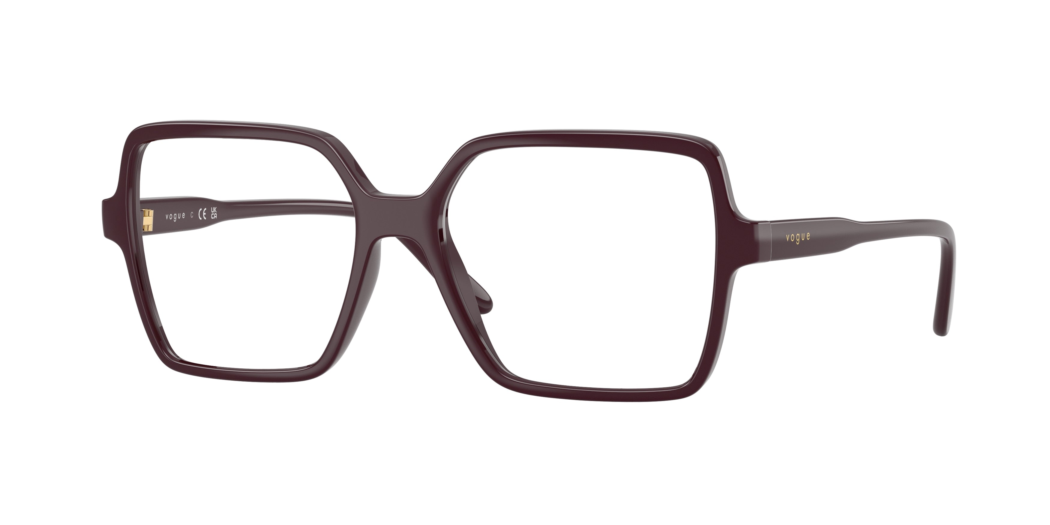 Vogue VO5702 Square Eyeglasses  3284-Full Bordeaux 53-140-16 - Color Map Red