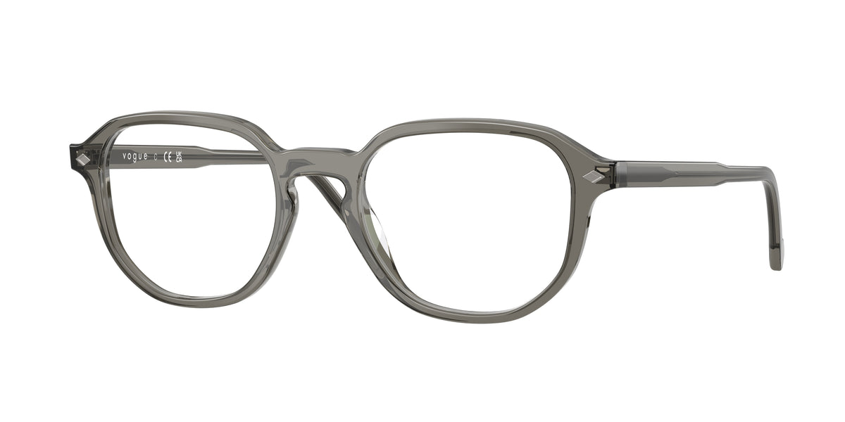 Vogue VO5708 Irregular Eyeglasses  3294-Transparent Dark Grey 51-145-20 - Color Map Grey