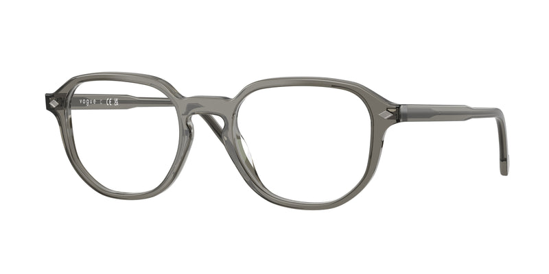 Vogue VO5708 Irregular Eyeglasses  3294-Transparent Dark Grey 51-145-20 - Color Map Grey