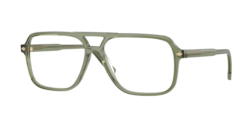 Vogue VO5709 Pillow Eyeglasses  3187-Transparent Green 57-145-14 - Color Map Green