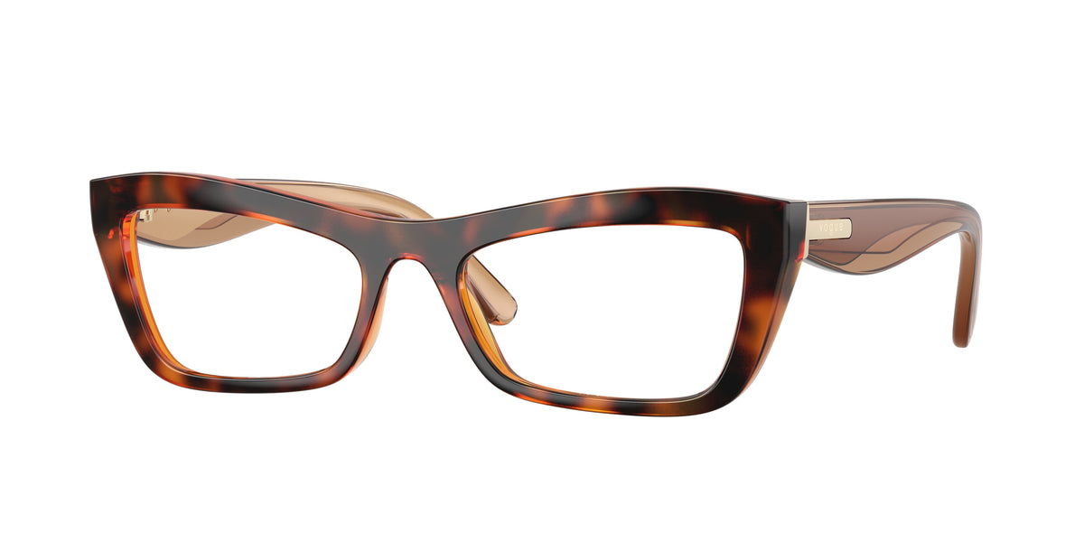 Vogue VO5710 Cat Eye Eyeglasses for Women — Free Shipping - 51-140-18 / W656-Dark Havana