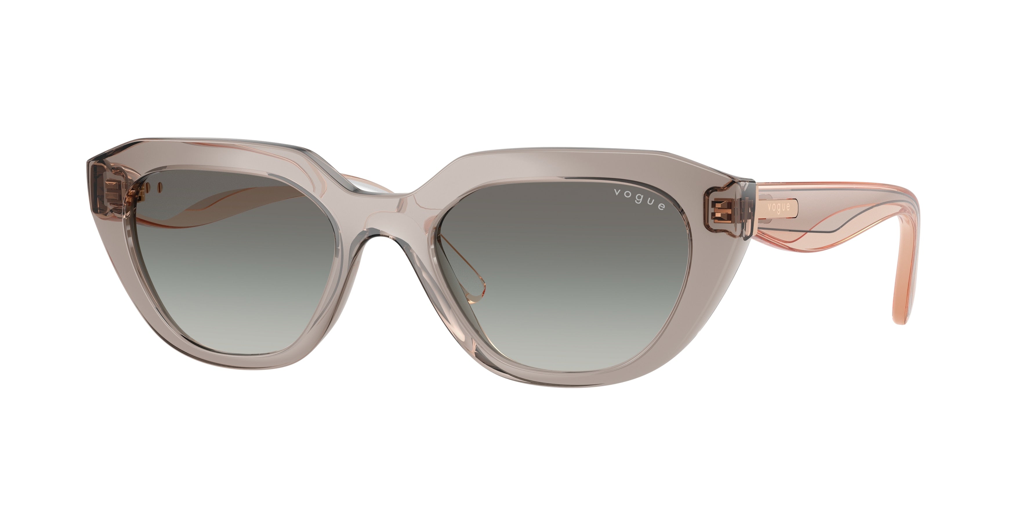Vogue VO5711S Irregular Sunglasses  330111-Milky Warm Grey 51-140-19 - Color Map Grey
