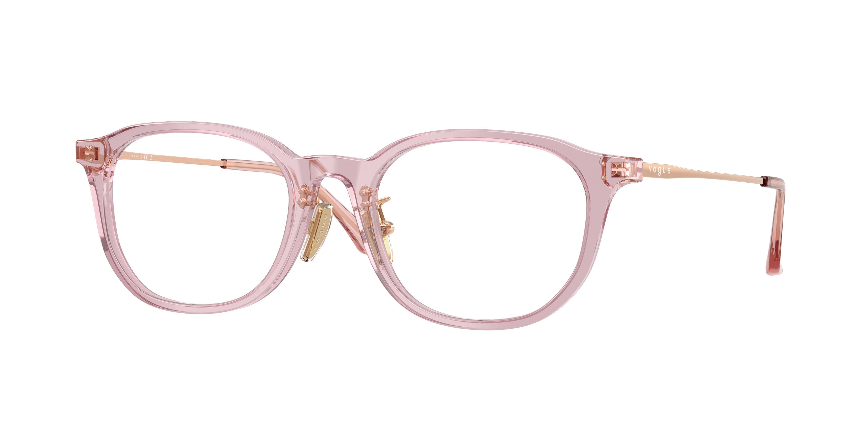 Vogue VO5713D Irregular Eyeglasses  2980-Transparent Purple 52-140-19 - Color Map Violet
