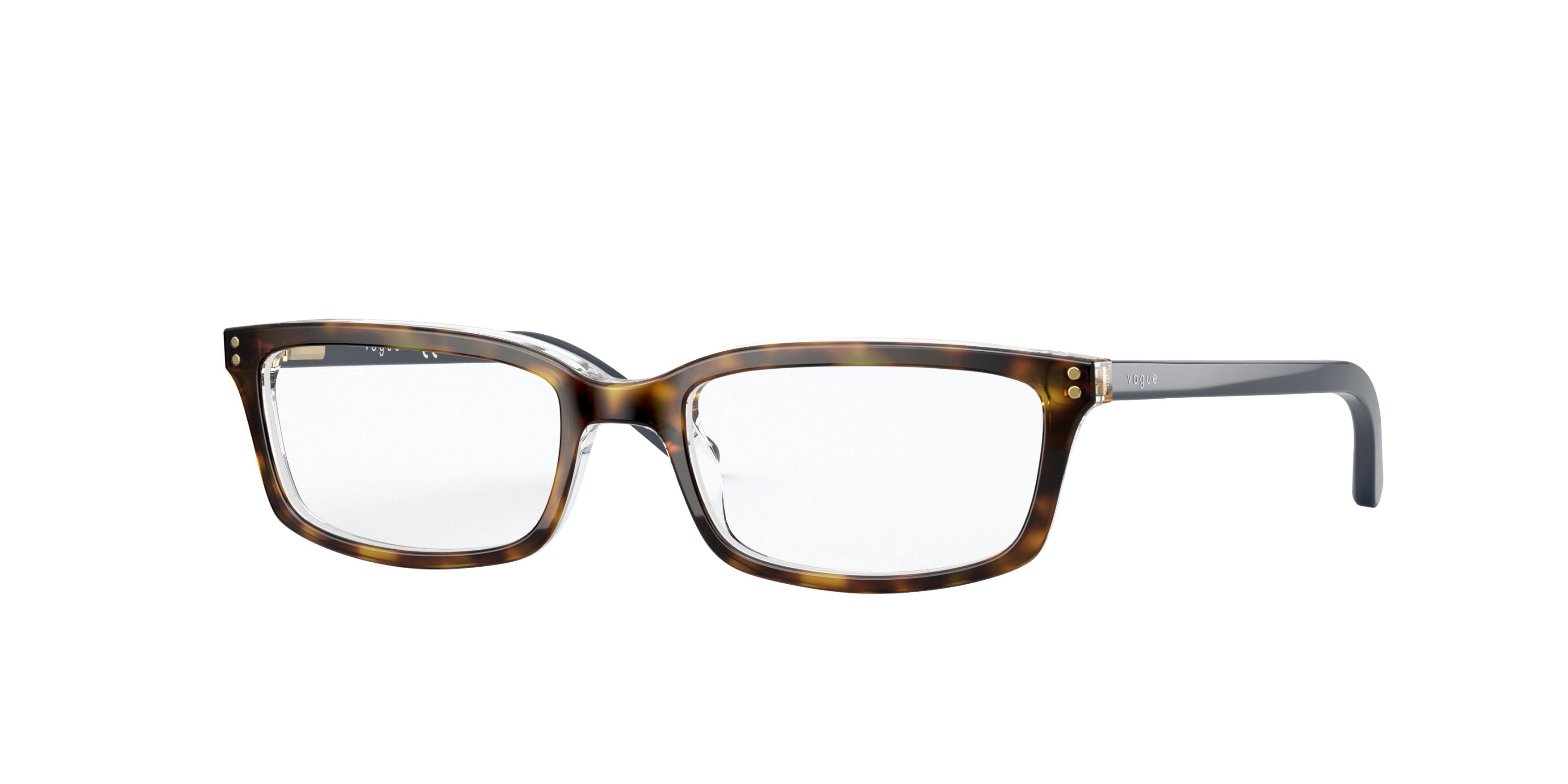 VOGUE JUNIOR OPHTHAL VY2003 Square Eyeglasses  1916-Top Light Havana/Transparent 47-125-16 - Color Map Brown