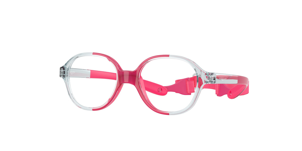 Vogue Junior VY2011 Pillow Eyeglasses Unisex — Free Shipping - 40-115-14 / 3301-Azure/Fuchsia Rubber