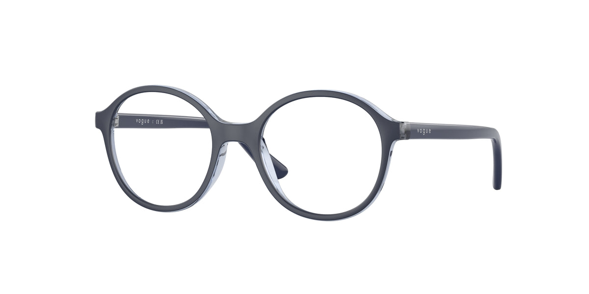 Vogue Junior VY2015 Round Eyeglasses Unisex — Free Shipping - 45-125-16 / 3029-Blue/Top Blue Matte