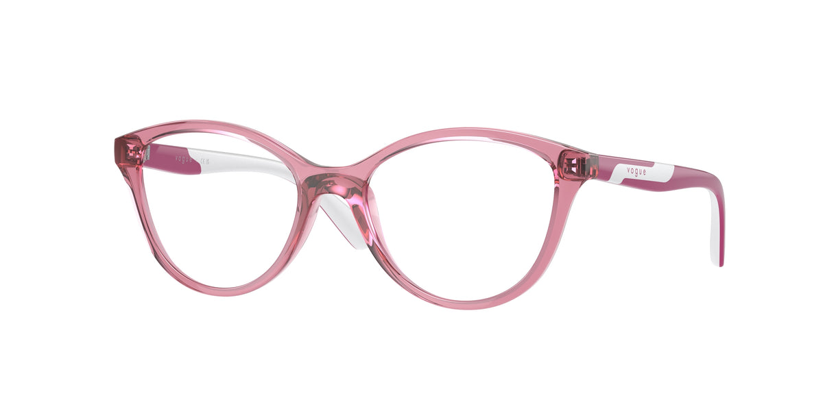 VOGUE JUNIOR OPHTHAL VY2019 Pillow Eyeglasses  3065-Transparent Purple 48-125-16 - Color Map Violet