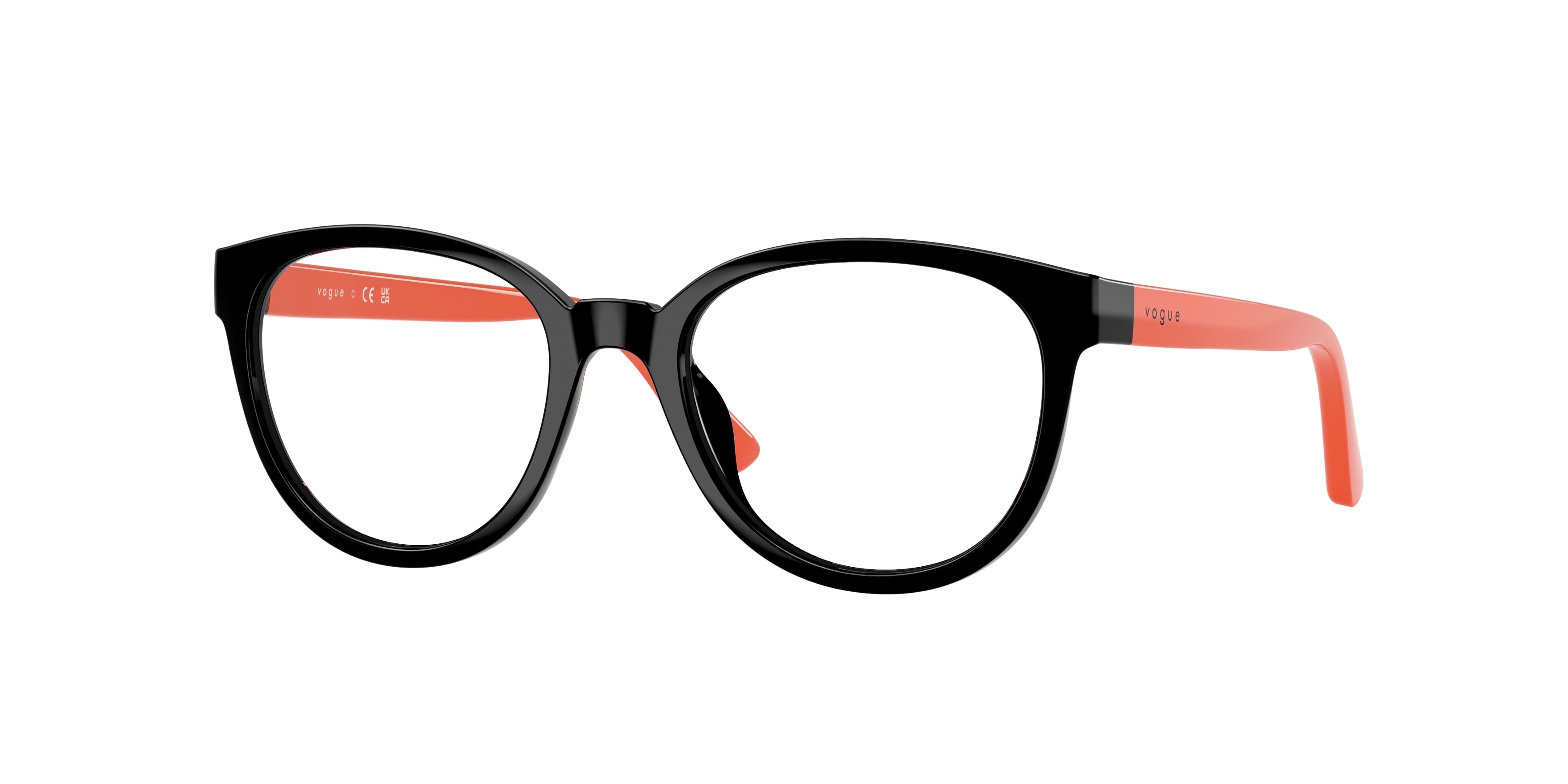 VOGUE JUNIOR OPHTHAL VY2029 Pillow Eyeglasses  W44-Black 47-130-17 - Color Map Black