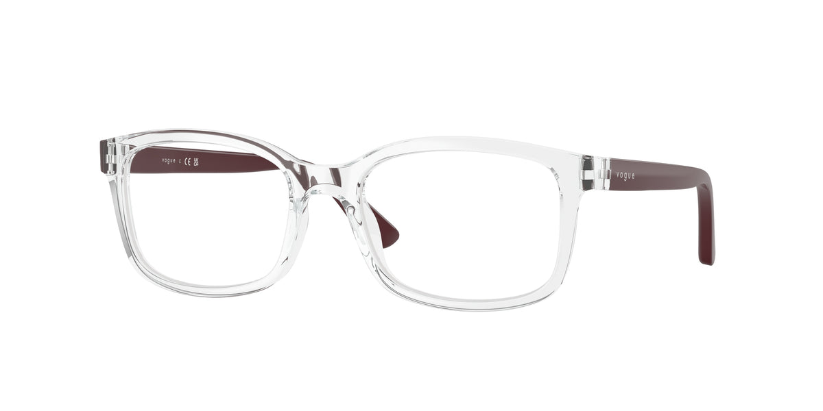 VOGUE JUNIOR OPHTHAL VY2030 Pillow Eyeglasses  W745-Transparent 50-130-17 - Color Map Transparent