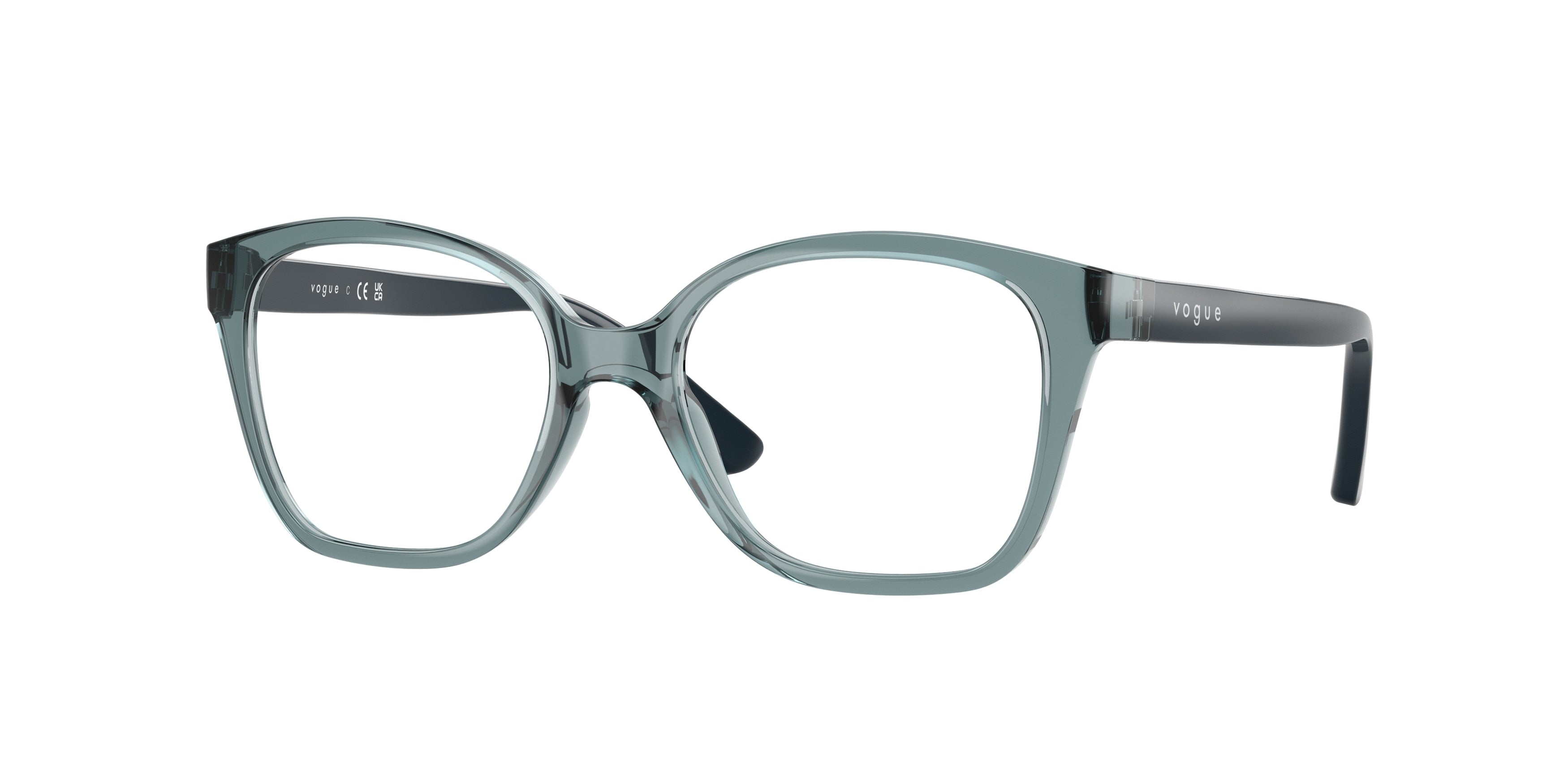 VOGUE JUNIOR OPHTHAL VY2045 Butterfly Eyeglasses  3265-Transparent Blue 48-130-16 - Color Map Blue