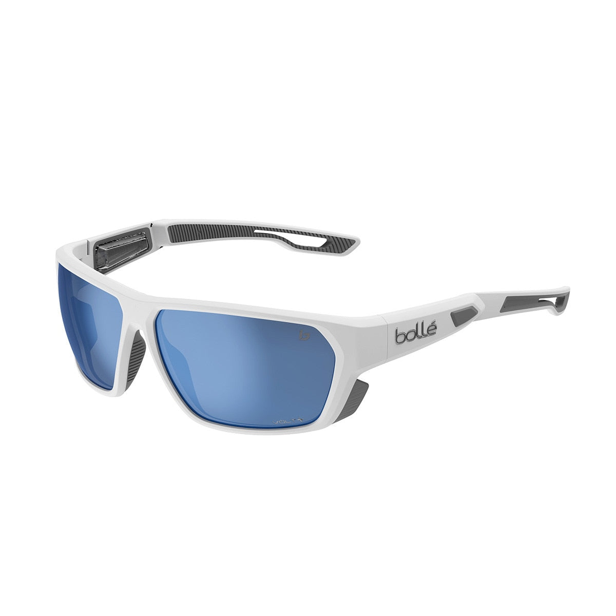 Bolle Airfin Sunglasses  White Matte Grey Small-Medium