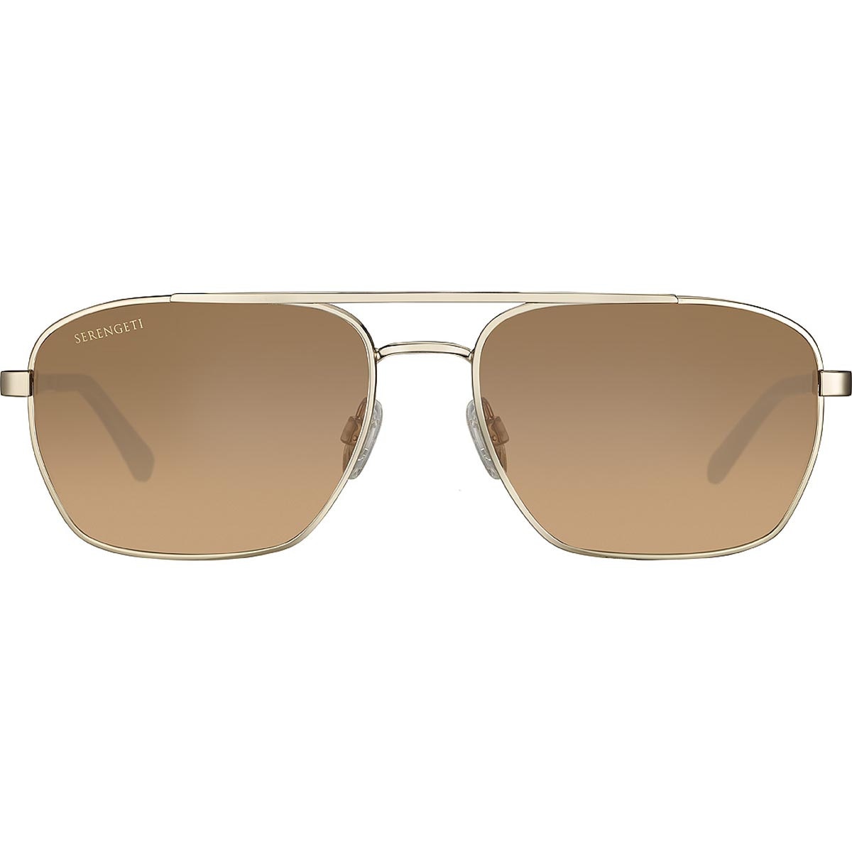 Serengeti Ansel Sunglasses  Shiny Light Gold Medium, Large