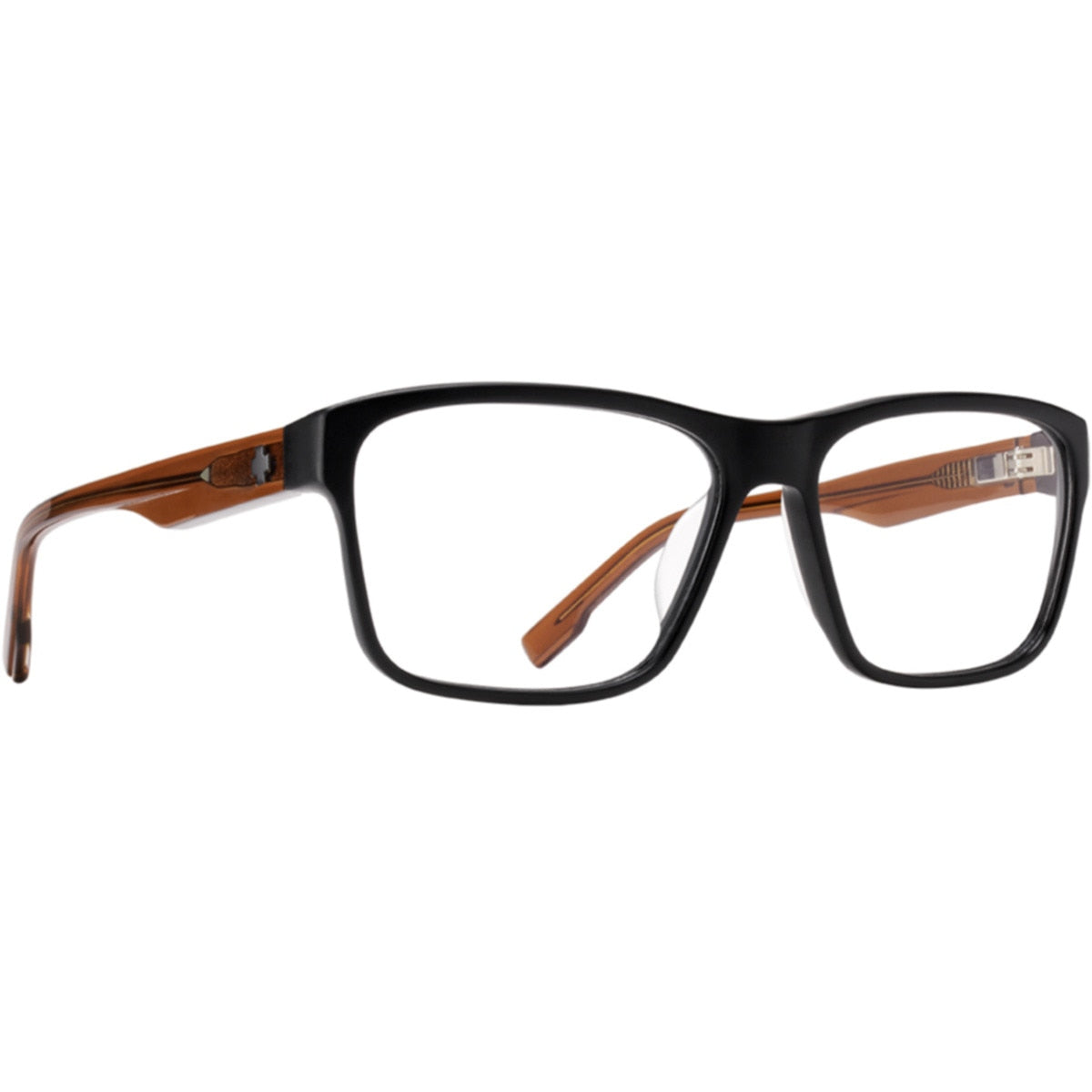 Spy Brody 58 Eyeglasses  Matte Black Trans Sepia Large-Extra Large