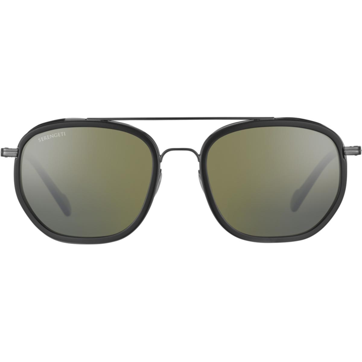 Serengeti Boron Sunglasses  Shiny Dark Gunmetal Black Shiny Acetate Large