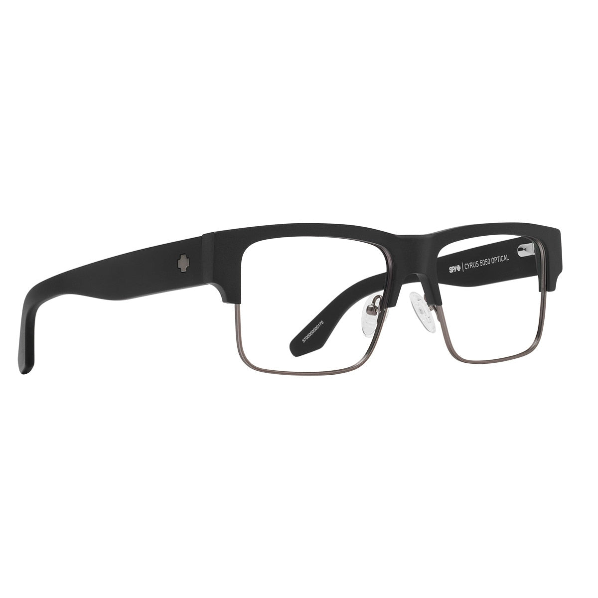 Spy CYRUS 5050 OPTICAL 60 Eyeglasses  Matte Black Matte Dark Gunmetal Extra Large