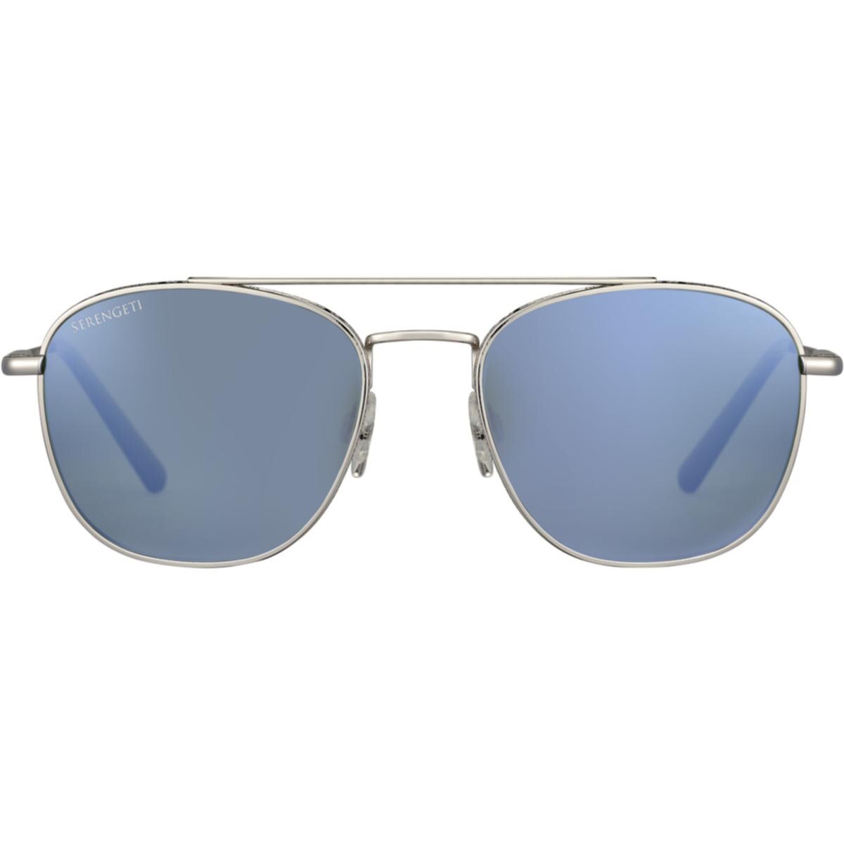 Serengeti Carroll Sunglasses  Shiny Silver Medium