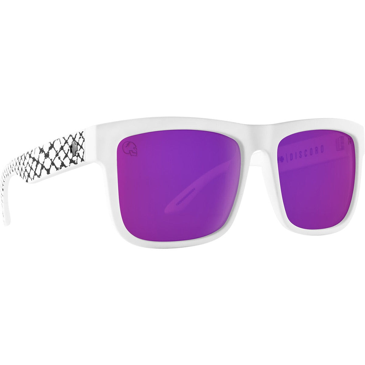 Spy Discord Slayco Sunglasses  Matte White Large