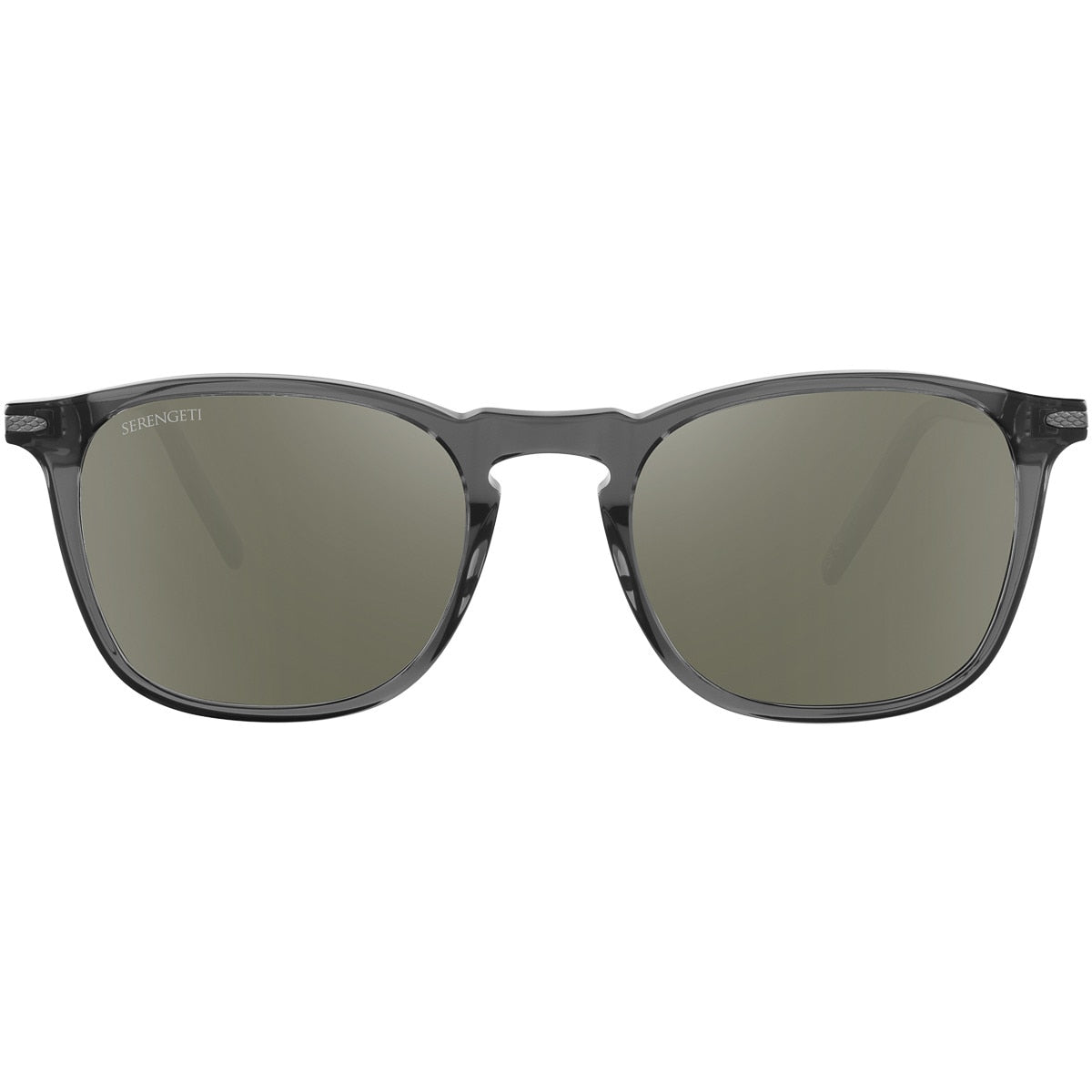 Serengeti Delio Sunglasses  Translucent Gunmetal Medium, Large