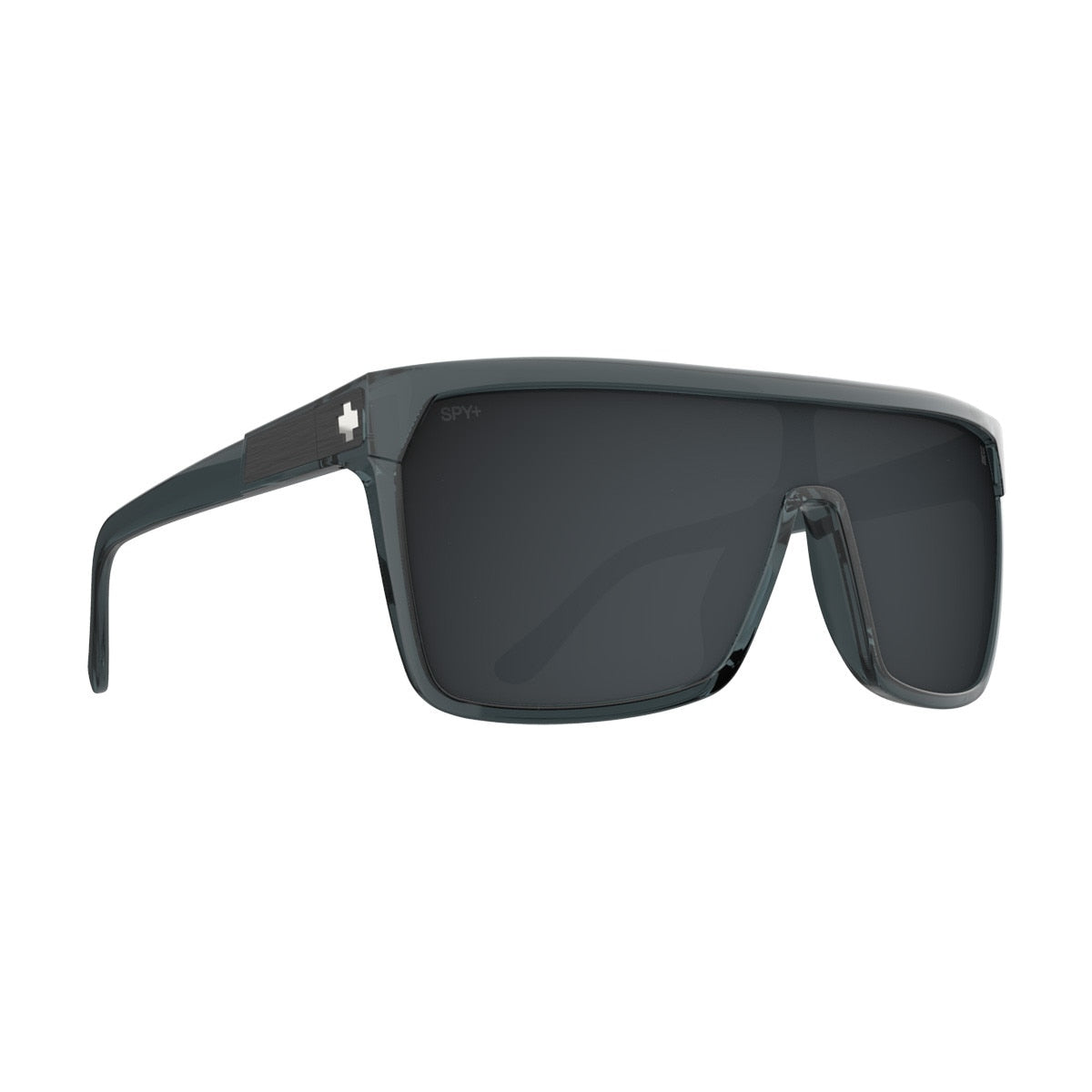 Spy Flynn Sunglasses  Translucent Gunmetal Medium-Large