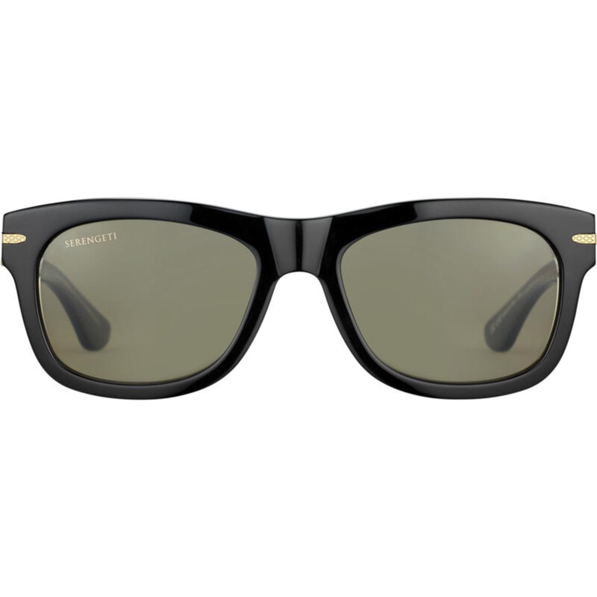 Serengeti Foyt Sunglasses  Shiny Black Transparent Layer Medium