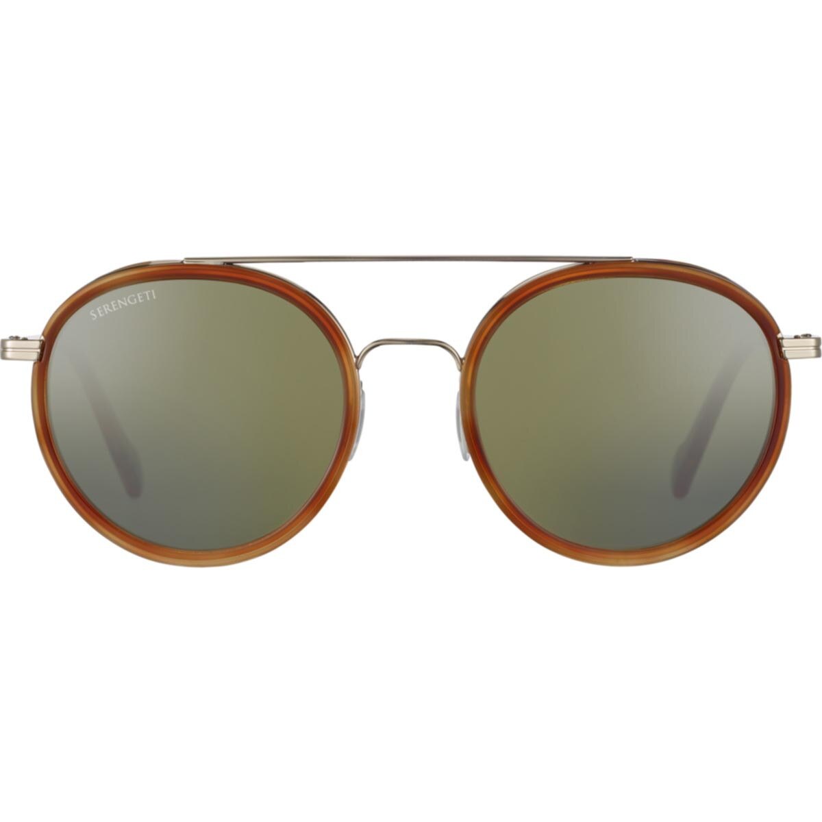 Serengeti Geary Sunglasses  Light Gold Orange Turtoise Acetate Medium, Large